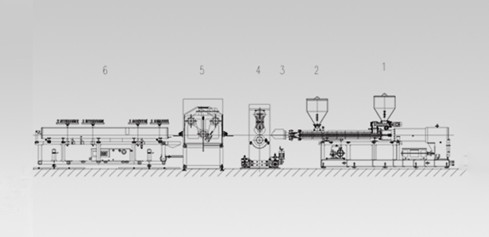 PVC掛壁板高速擠出生產(chǎn)線